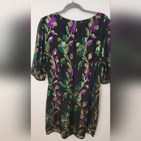 BA&SH Anjy Embellished Mini Black Dress Sz M NEW - Picture 9 of 10